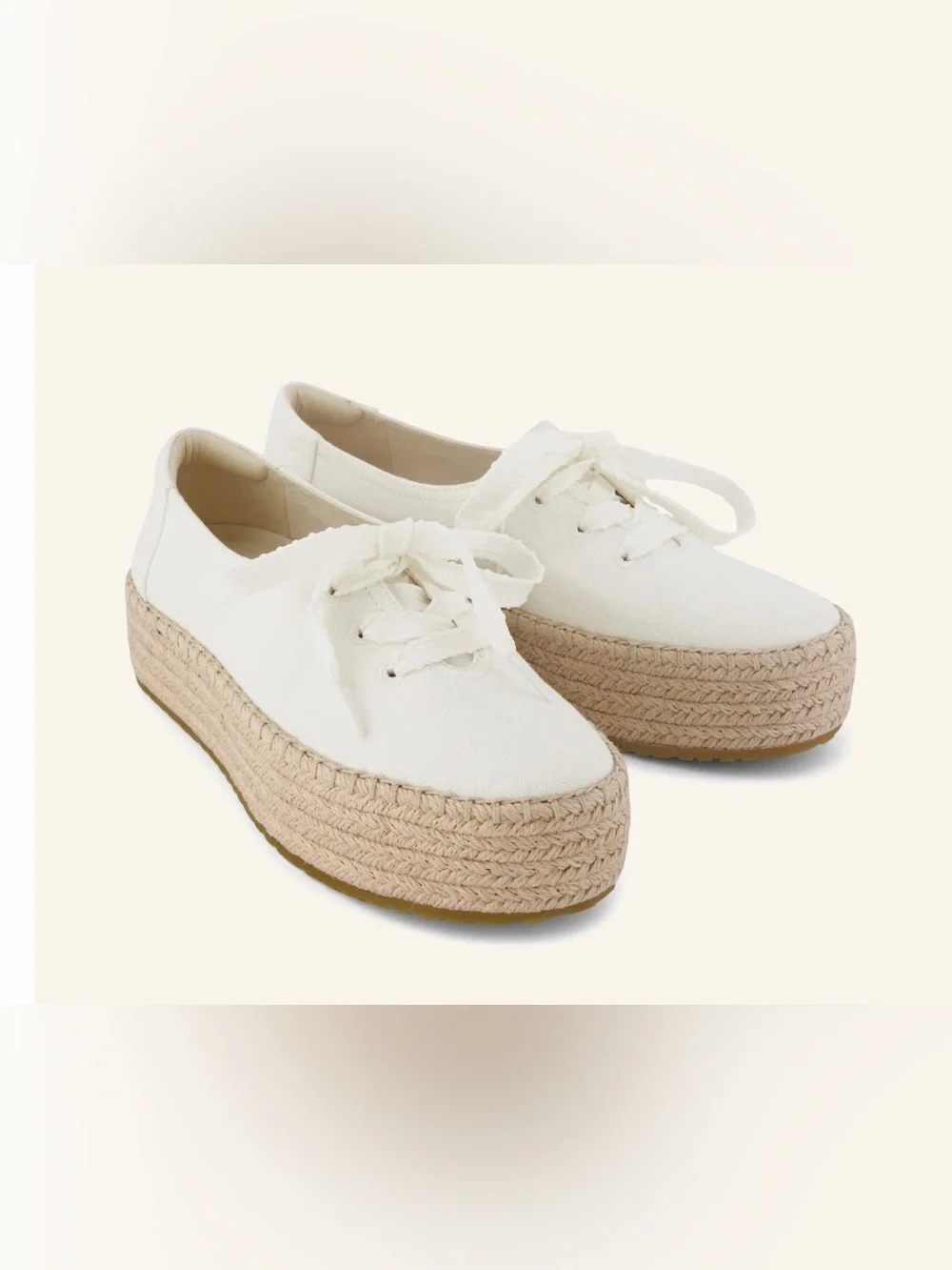 TOMS Valencia Lace-Up Platform Espadrille